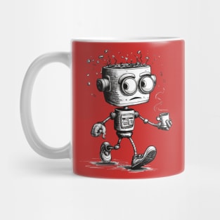 Vintage Robot Coffee Maker Mug